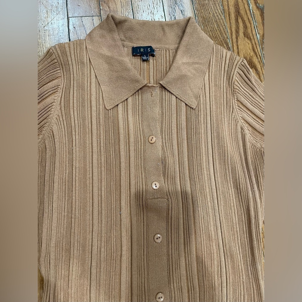 Iris Tan Ribbed Knitwear - Picture 5 of 13